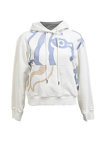 Kenzo Kenzo Printed Hoodie in White Cotton (view 1)