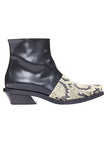 Proenza Schouler Proenza Schouler Scaled Leather Cuban Ankle Boot (view 1)