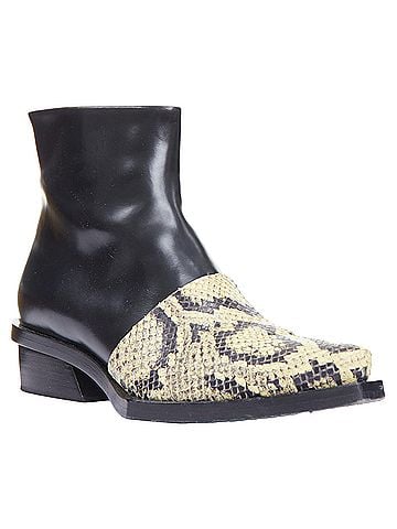 Proenza Schouler Proenza Schouler Scaled Leather Cuban Ankle Boot (view 2)