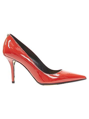 Versace Versace Hibiscus Barocco patent Medusa stud pump (view 1)