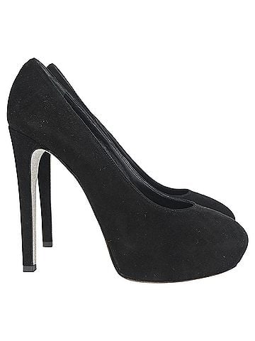 Rene Caovilla René Caovilla Platform Pumps in Black Suede (view 1)