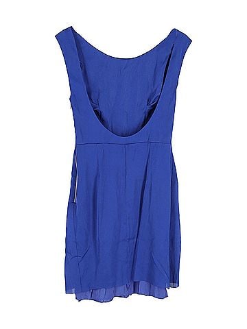 Acne Acne Studios Betty Fluid Satin Mini Dress in Blue Polyester (view 2)