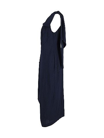 RM by Roland Mouret Roland Mouret Midi Dress in Navy Blue Polyester (view 2)