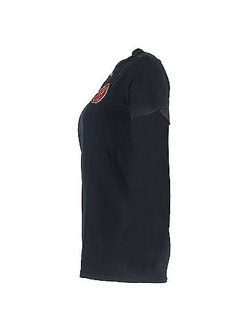 Balmain Balmain Embroidered Patch T-shirt in Black Cotton (view 2)
