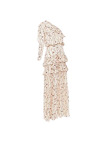 Johanna Ortiz Johanna Ortiz MysterioSoul floral one shoulder tier maxi dress (view 2)