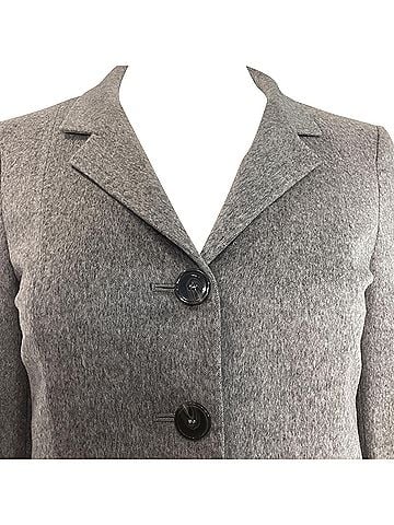 Max Mara Max Mara Blazer in Grey Cashmere (view 2)