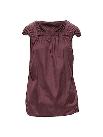 MARNI Marni cotton elasticated ruched cap sleeve boxy top (view 1)