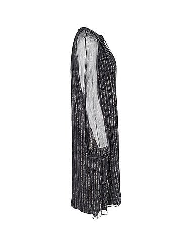 Altuzarra Altuzarra Shimmery Knee Length Dress in Black Silk (view 2)
