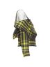 Issey Miyake 100% Cotton Yellow Issey Miyake check plaid cotton stand collar shirt Size 4 - photo 5
