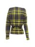 Issey Miyake 100% Cotton Yellow Issey Miyake check plaid cotton stand collar shirt Size 4 - photo 6