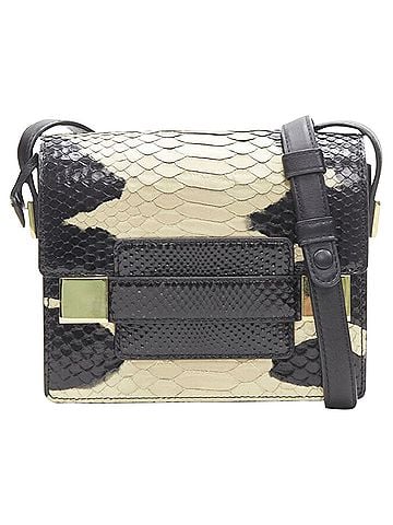 Delvaux Delvaux Le Madame spray painted leather crossbody bag (view 1)