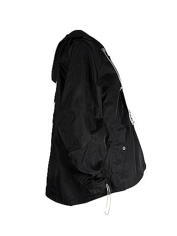 OFF-WHITE Off-White Anorak 'You Cut Me Off' Hooded Jacket in Black Nylon (view 2)