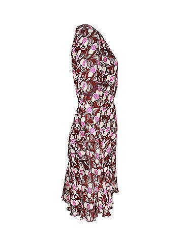 Anna Sui Anna Sui Woman Lace-trimmed Floral Print Mini Dress in Multicolor Rayon (view 2)