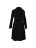 Max Mara 100% Wool Black  Max Mara Visible Stitch Double -Breasted Coat in Black Wool Size 4 - photo 1