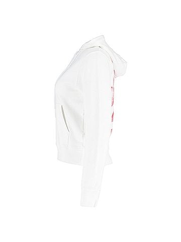 OFF-WHITE Off-White Arrow Print Hoodie in White Cotton (view 2)