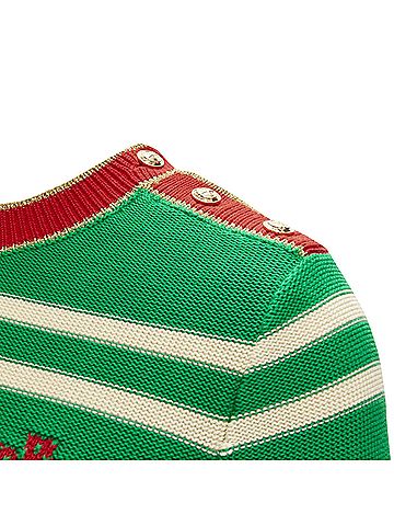 Gucci Gucci sailor intarsia embroidery striped sweater (view 2)