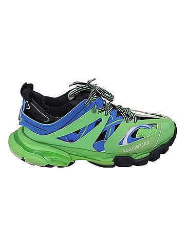 Balenciaga Balenciaga Track Sneakers in Green Polyurethane (view 1)