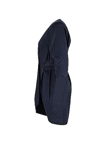 Marc Jacobs Marc Jacobs Wrap Mini Dress in Navy Blue Cotton (view 2)