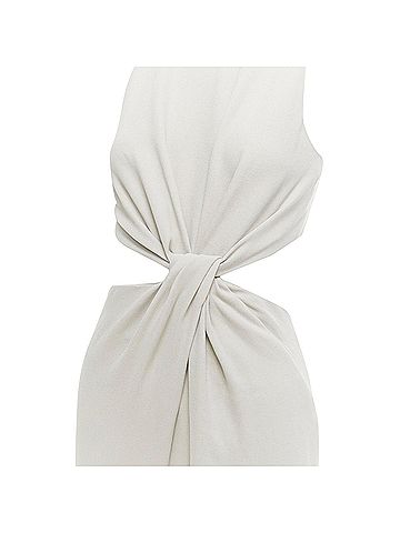 Halston Halston Heritage cut out drape waist asymmetric cropped jumpsuit (view 2)
