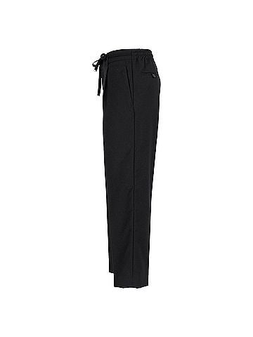 Saint Laurent Saint Laurent Tapered Drawstring Jogger Trousers in Black Wool  (view 2)