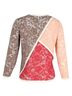 MSGM 100% Nylon Multi Color MSGM Lace Patchwork Long Sleeve T-Shirt in Multicolor Polyamide Size 10 - photo 3