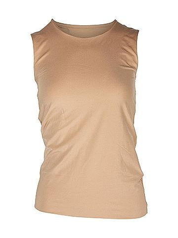 Jil Sander Jil Sander Tank Top in Beige Polyester (view 1)
