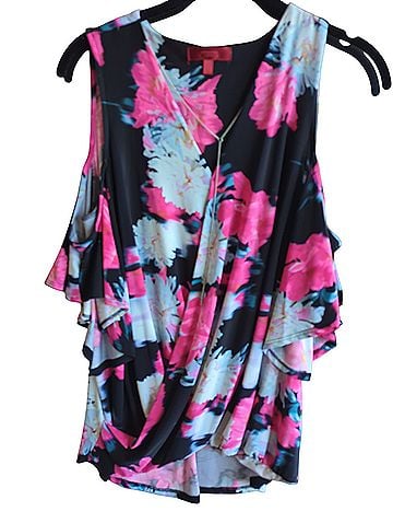 JLo by Jennifer Lopez Short Sleeve Blouse (view 1)