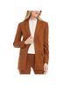 Calvin Klein 78% Polyester 13% Rayon 9% Spandex 100% Polyester Brown Blazer Size 22 - photo 1