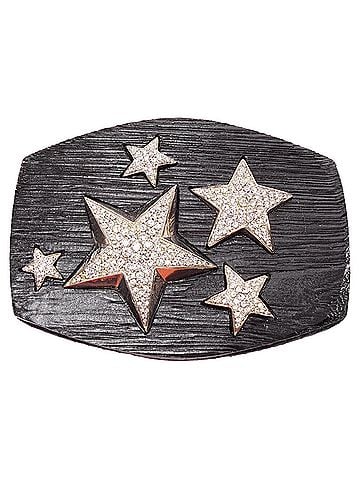 Jimmy Choo Jimmy Choo Acrylic Silver Star Crystal Embellished Mini Clutch Bag (view 1)