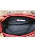 Tommy Hilfiger Solid Red Black Leather Tote One size - photo 5