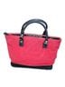 Tommy Hilfiger Solid Red Black Leather Tote One size - photo 1