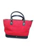 Tommy Hilfiger Solid Red Black Leather Tote One size - photo 2