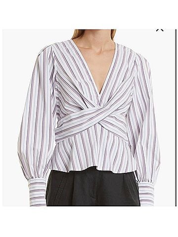 Veronica Beard Seema Long Sleeve Blouse (view 1)