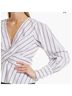 Veronica Beard Stripes Purple White Long Sleeve Blouse Size 0 - photo 5