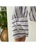 Veronica Beard Stripes Purple White Long Sleeve Blouse Size 0 - photo 7