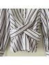 Veronica Beard Stripes Purple White Long Sleeve Blouse Size 0 - photo 8