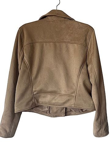 Abercrombie & Fitch Vegan Suede Moto Jacket (view 2)
