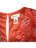 Jasper 100% Polyester Paisley Red Romper Size S - photo 2