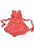 Jasper 100% Polyester Paisley Red Romper Size S - photo 1
