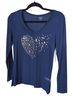 A.n.a Blue Long Sleeve Top Size XS - photo 1