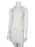 Milly Stripes White Tan Casual Dress Size 2 - photo 1