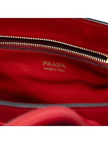 Prada Medium Saffiano Cuir Monochrome Top Handle Tote (view 2)