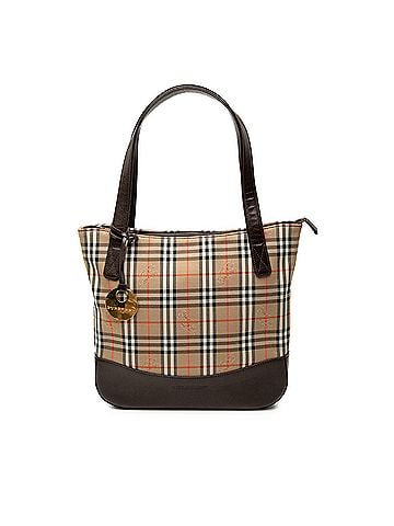 Burberry Haymarket Check Canvas Tote (view 1)