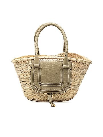 Chloé Medium Raffia Marcie Basket Tote (view 1)