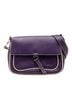 Prada 100% Leather Purple Cinghiale Flap Shoulder Bag One size - photo 1