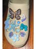 Crocs 100% Pvc Floral Ivory Mule/Clog Size 9 - photo 5