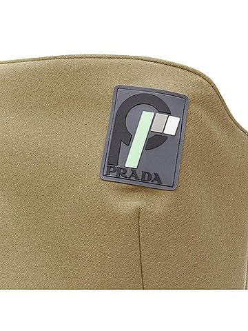 Prada Prada Sports Logo rubber badge wool strapless bustier (view 2)