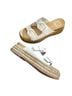 Dolce Vita Solid White Ivory Sandals Size 9 1/2 - photo 3