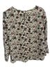 Lily White Floral Multi Color Long Sleeve Blouse Size L - photo 2
