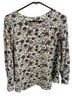 Lily White Floral Multi Color Long Sleeve Blouse Size L - photo 1
